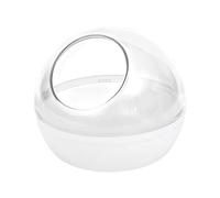 Milageto Baño de Arena para hámster, bañera, baño para Mascotas, casa de baño para Animales pequeños, contenedor de baño de Arena para jerbos, Ardillas, Transparente