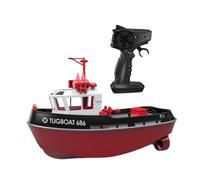 Milageto Barco Teledirigido RC Mini Embarcación de Juguete con Doble Motor Control Fácil y Anticolisión Fabricado en PP Adecuado para Niños, Negro
