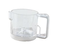 Milageto Batidora de mano para huevos, herramienta de cocina multifunción para hornear, batidor de huevos, batidor, batidor para batidos, de pasteles y, Blanco