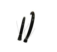 Milageto Bike Mud Guard para Bicicleta con Guardabarros Delantero Y Trasero de Rueda Accesorios Protectores de Llanta Material PVC Extraíble Apto para C, Negro