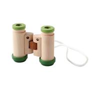 Milageto Binoculares para Niños Juguete de Observación Telescopio Mini Exploración con Lente de Aumento Material Madera Adecuado para Viajes de Camping