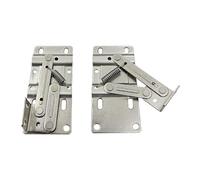 Milageto Bisagras abatibles de acero de 2 piezas, ángulo de apertura de, bisagras de fregadero de fácil instalación y cierre suave para armarios,