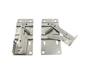 Milageto Bisagras abatibles de acero de 2 piezas, ángulo de apertura de, bisagras de fregadero de fácil instalación y cierre suave para armarios,