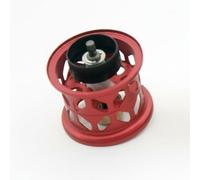 Milageto Bobina de Carrete de Señuelo Portátil Bobina Aluminio Preciso Accesorio Deportivo para Pescadores, Rojo