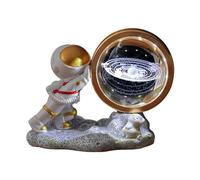 Milageto Bola de cristal 3D, luz nocturna, luz de noche, adorno de resina giratorio de 360 grados, lámpara nocturna de astronomía, lámpara de globo de cristal, Estilo b