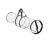 Milageto Bolsa de almacenamiento de papel de regalo navideño transparente para envolver regalos y cintas, organizador de papel de regalo de PVC para fiestas, Negro