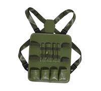 Milageto Bolsa de Almacenamiento para Herramientas de Corte de Pelo de Cuero Sintético Ajustable para Peluquero