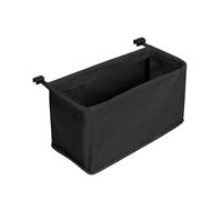 Milageto Bolsa de almacenamiento para parte trasera del carrito de compra, accesorio fácil de colocar para playa, deportes, camping, picnic, Negro