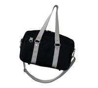 Milageto Bolsa de Hombro Japonesa Bolso Tote Bolso Uniforme Bolso Multifuncional para Mujer Y Uso Diario con Material Oxford Conveniente Adecuada para Viajes Y, Negro Gris