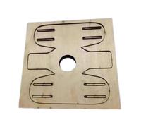 Milageto Bolsa de Madera con Troquel de Corte, Herramienta para Manualidades en Cuero, Resistente Al Desgaste, de Cuero