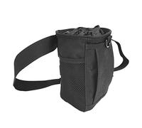 Milageto Bolsa de Magnesio Deportiva para Roca Bolsa para Magnesio con Cinturón Adaptable Cierre de Cordón Y Clip Rápido Forro Suave Adecuada para Boulder Esca, Negro