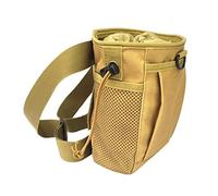 Milageto Bolsa de Magnesio Deportiva para Roca Bolsa para Magnesio con Cinturón Adaptable Cierre de Cordón Y Clip Rápido Forro Suave Adecuada para Boulder Esca, Broncearse