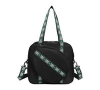 Milageto Bolsa de Pickleball, Bolso Deportivo Grande, Bolsa de Gimnasio con Correa de Hombro Ajustable, Bolso de Pickleball, de Tenis, Negro
