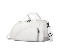 Milageto Bolsa de Tenis de Mesa, Bolsa de Transporte para Equipo de Pong, de Viaje Profesional de Gran Capacidad, Cruzada para Guardar de Pong, Blanco