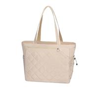 Milageto Bolsa de Tenis para Uso Masculino Y Femenino con Sección para Calzado, Beige