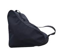 Milageto Bolsa para Patines con Espacio Principal Grande Bolso Portátil para Patinaje Artístico Bolso de Mano de Almacenamiento Bolso de Hombro Oxford, Todo Negro