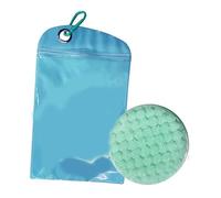 Milageto Bolsa para quitar arena, portátil, ligera y agradable para la piel, para playa, para acampar, artículos esenciales para surfear, Azul