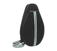 Milageto Bolsa para Raqueta de bádminton, Bolsa de Paleta, Gran Capacidad, Cierre de Cremallera, de Tenis, Mochila para Practicar Deportes para, Negro