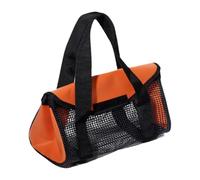 Milageto Bolsa para señuelos de Pesca, Organizador de anzuelos de Pesca, Malla para Transportar Agua, con asa, de protección, Bolsa, Naranja