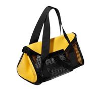 Milageto Bolsa para señuelos de Pesca, Organizador de anzuelos de Pesca, Malla para Transportar Agua, con asa, de protección, Bolsa, Amarillo