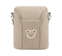 Milageto Bolsa térmica para Leche, Bolsa para Extractor, Estuche de Transporte, Aislante para biberones, contenedor para almacenar Leche para, MarrÓn