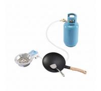 Milageto Botella de Gas en Miniatura Cilindro Tanque Accesorio Maqueta de Aleación con Tubo Unido y Aspecto Realista Adecuada para Cocinas de de Muñecas