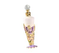 Milageto Botellas de perfume de vidrio vintage, rellenables, botella de viaje de vidrio con forma de flor de ángel, portátil, decorativa, vacía, para recuerdo, Style D