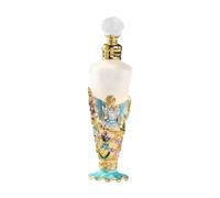Milageto Botellas de perfume de vidrio vintage, rellenables, botella de viaje de vidrio con forma de flor de ángel, portátil, decorativa, vacía, para recuerdo, Style E