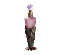 Milageto Botellas de perfume de vidrio vintage, rellenables, botella de viaje de vidrio con forma de flor de ángel, portátil, decorativa, vacía, para recuerdo, Style a