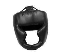 Milageto Boxing Headgear Guardia Facial Acolchado Transpirable Equipo Profesional de Sparring Protección Material PU Adecuado para Kickboxing Taekwond, Niños Negros