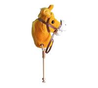 Milageto Caballo de Peluche para Montar, Divertido Caballo de Madera con Cabeza de Peluche y Ruedas, Ideal para niños de 3 años o más, Ideal como