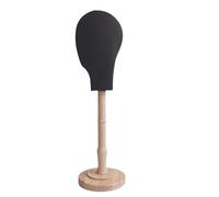 Milageto Cabeza de maniquí con soporte para pelucas, portátil, versátil y resistente, con tapas de base de madera, estante de almacenamiento, modelo de cúpula, Alto