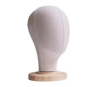 Milageto Cabeza de Maniquí de pelo con Base multiusos desmontable y resistente, soporte para peluca, cabeza de exhibición para sombrero, Pines no insertables