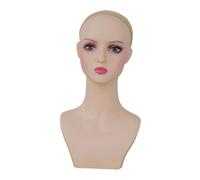 Milageto Cabeza de maniquí femenina con soporte para peluca, modelo de exhibición de busto de cabeza de maniquí multifuncional de moda para centro comercial y, Style D