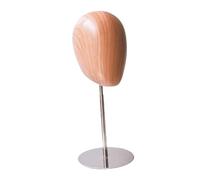 Milageto Cabeza de maniquí modelo sombrero soporte de exhibición altura ajustable gorras para adultos estante sombrero soporte exhibición peluca soporte para, base plateada