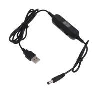 Milageto Cable Adaptador conversor de Voltaje USB de 5 1,2 V, Pantalla LED, regulador de Potencia para Luces de Coche, Ventiladores de Luces LED, Sin Conectores