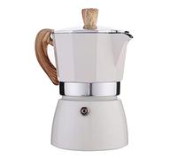 Milageto Cafetera Italiana Tradicional con Cuerpo de Aluminio Percolador Espresso Vertido Manual Sencilla de Usar Apta para Estufa Gas Cocina Eléctrica,