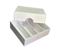 Milageto Caja de Almacenamiento Compacta para Cromos con Separadores para Tarjetas Deportivas.