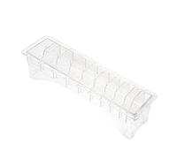 Milageto Caja de almacenamiento de peine guía, organizador de peine de límite Rectangular para el hogar, barbería, peluquero