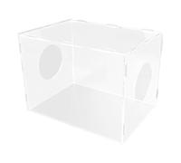 Milageto Caja de Recogida de Polvo de Esmerilado Cerrada, Cubierta Protectora Antipolvo Transparente de acrílico Ligero para y Grabado, 35x25x25cm