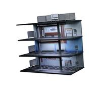 Milageto Caja Expositora para Coches Modelo Caja Diorama de Garaje para Micro Paisaje Ornamento de Almacenamiento para Miniatura Organizador para Juguetes con, Style B