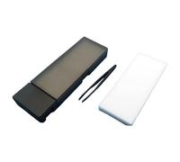Milageto Caja para Calcomanías de Agua Kit Accesorios Maquetismo Caja de y Separación Pinzas para Calcas Esponja Integrada Material PP y