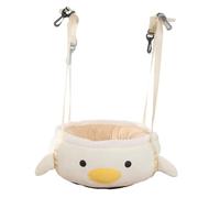 Milageto Cama para Gato Hamaca Colgante Nido Columpio Ajustable Material Suave y Resistente Adecuada para Mascotas Pequeñas y Uso en Interiores Exteriores, Pollito pequeño