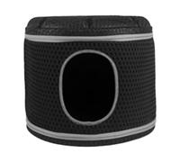 Milageto Cama para Gatos, casa para Gatos, cómoda, Base Antideslizante, Tienda de campaña semicerrada para Gatos, condominio para Mascotas, Nido cálido de, Negro