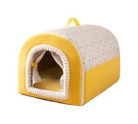 Milageto Cama para Mascotas, caseta para Cachorros, cómoda caseta portátil para Mascotas, escondite, cojín cálido, Base Antideslizante, para Perros y Gatos de, L