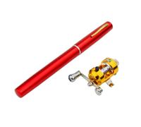 Milageto Caña Pescar Compacta con Carrete Tambor Portátil Caña Pescar Telescópica con Carrete Resistente Al sgaste para Pesca en, Vehículo