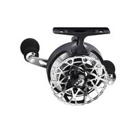 Milageto Carrete con Doble Compacto Carrete Metal Metálico para Pescadores, Plateado, JW Punto De Liberación//Plateado/Mano Derecha/Pata Larga