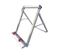 Milageto Carrete de manguera de jardín con manivela manual, estante de almacenamiento, herramienta de enrollado, carrete de manguera para limpieza, camping, Sin Disco