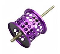 Milageto Carrete de Pesca Bobina de Aluminio Ligera Micro Repuesto Diseño con Ventilación Avanzada Adecuado para Pescadores Expertos Entretenimiento Familiar Paseos en Lancha Pesca, Púrpura