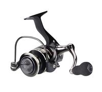 Milageto Carrete de Pesca de Izquierda a Derecha con Mango de EVA Intercambiable, Cuerpo de Metal, Compacto, Potente y Suave, relación de transmisión de 5,2:1, 54mm